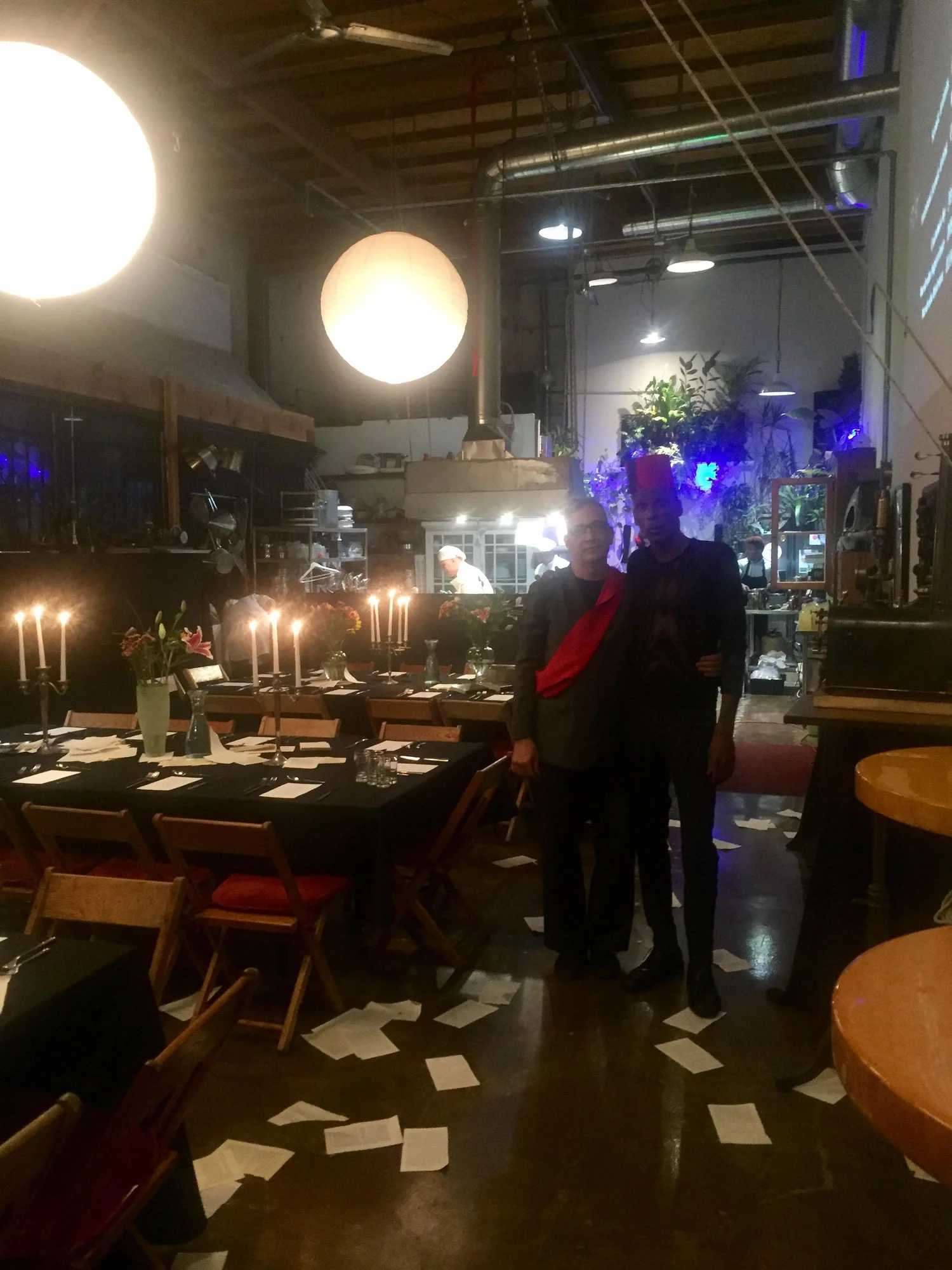 The Cook, The Thief, His Wife & Her Lover — photograph from the evening