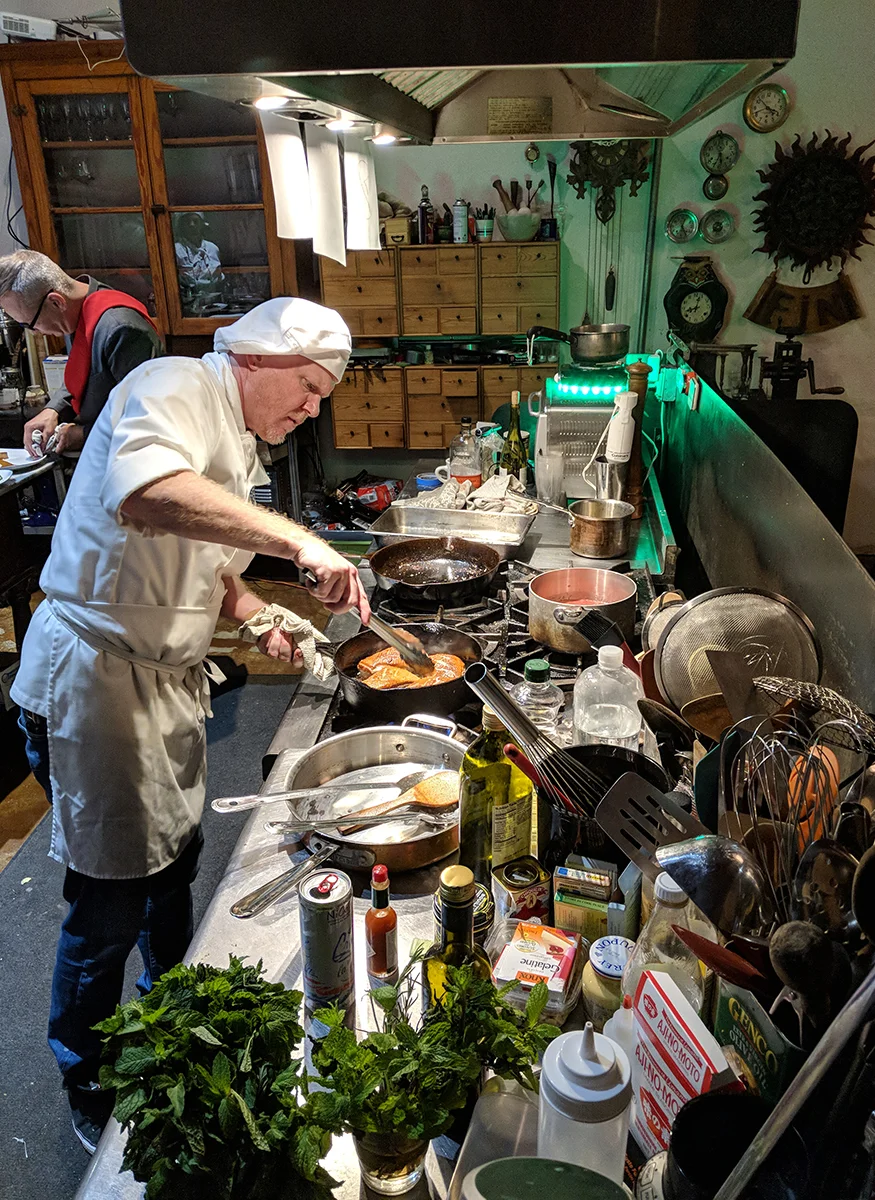 The Cook, The Thief, His Wife & Her Lover — photograph from the evening