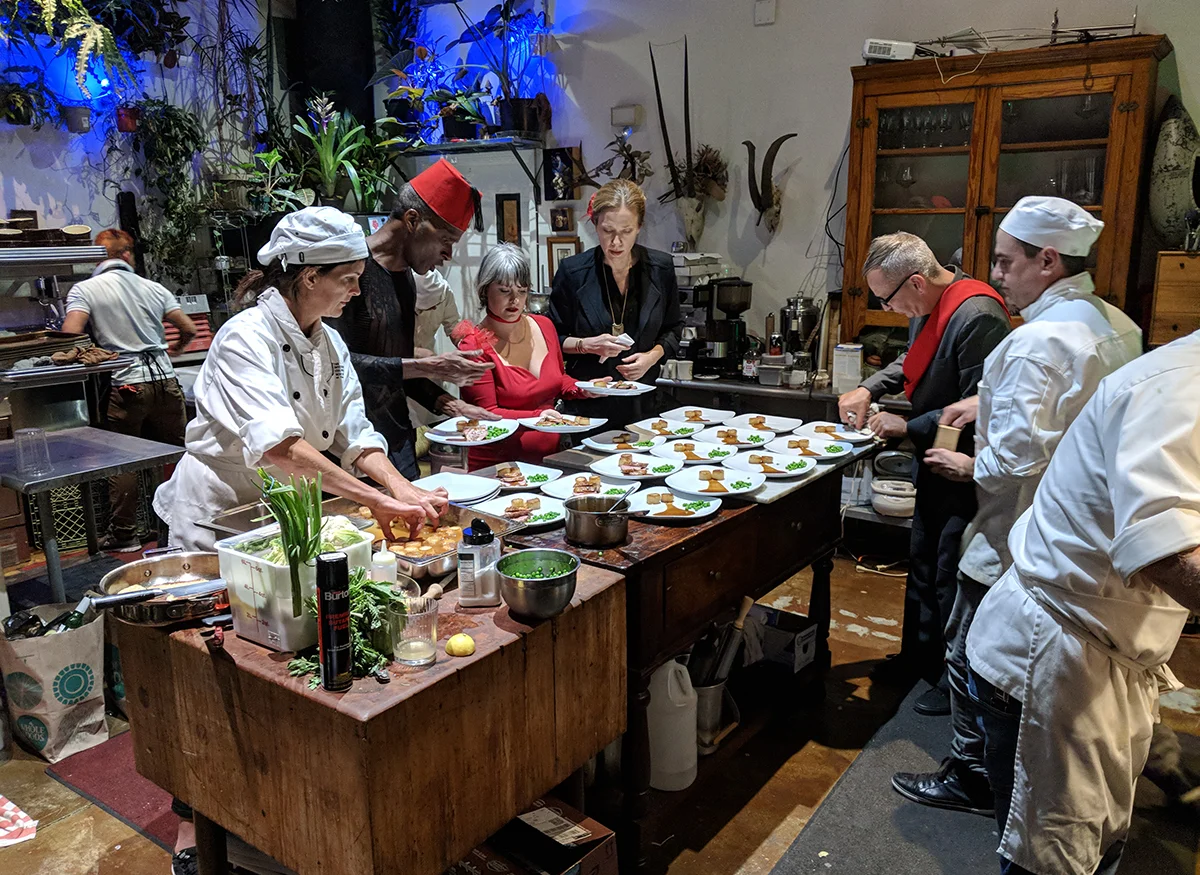 The Cook, The Thief, His Wife & Her Lover — photograph from the evening