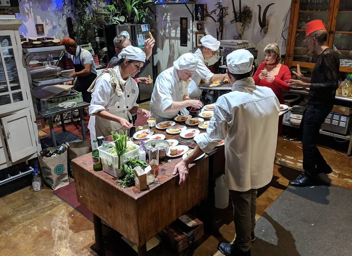 The Cook, The Thief, His Wife & Her Lover — photograph from the evening