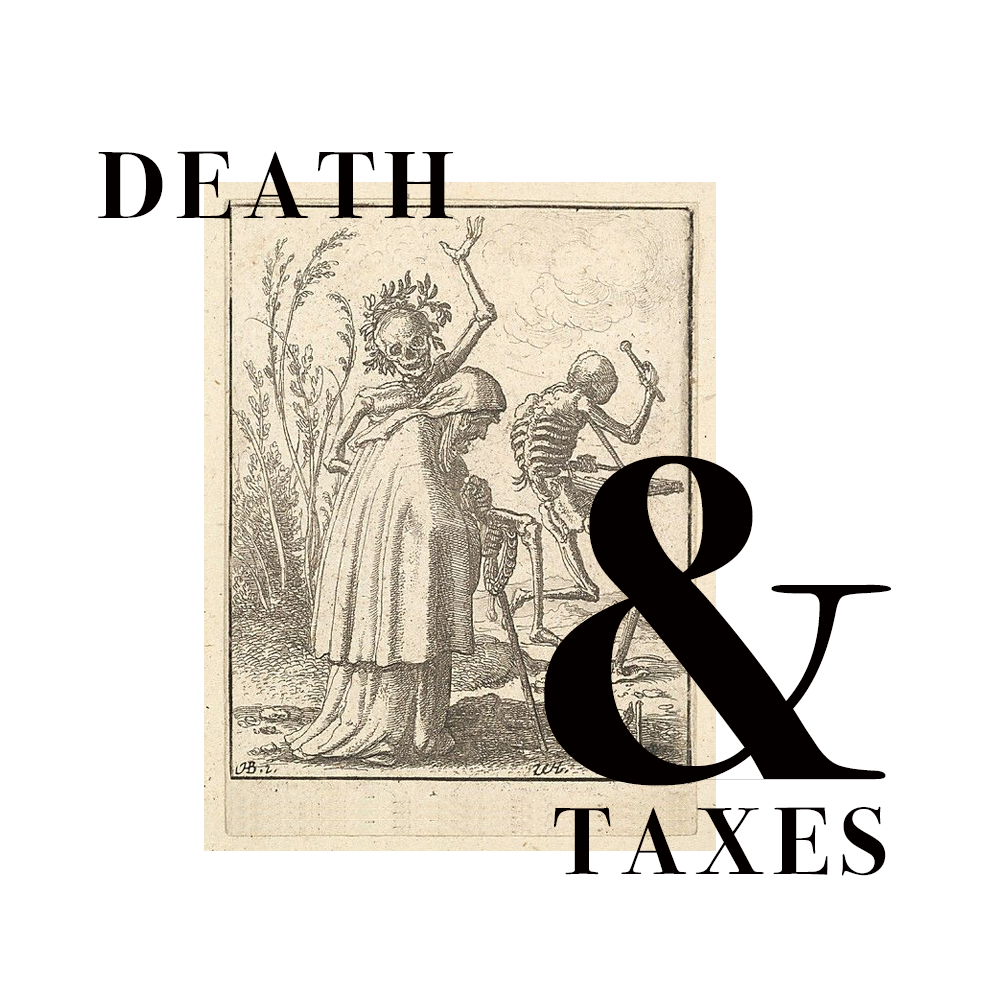 Death & Taxes event poster